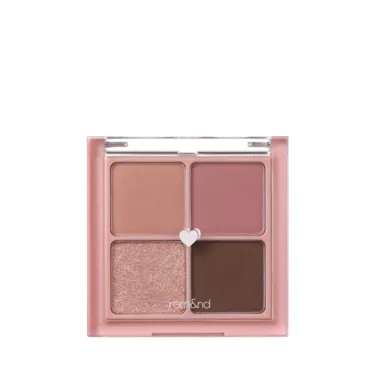 Rom&nd Better Than Eyes Palette W03 Dry Strawberry — Маленька палетка тіней для повік у нейтральних та рожевих тонах