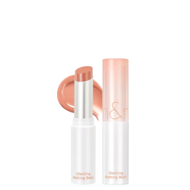 Rom&nd Glasting Melting Balm 01 Coco Nude — Тающий бальзам для губ в нюдово-персиковом оттенке