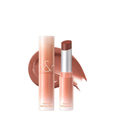 Rom&nd Glasting Melting Balm 13 Scotch Nude — Тающий бальзам для губ в нюдовом оттенке/ цвет виски
