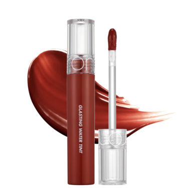 Rom&nd Glasting Water Tint 16 Figrise — Глянцевий тінт для губ в глибокому кольорі троянди/інжиру
