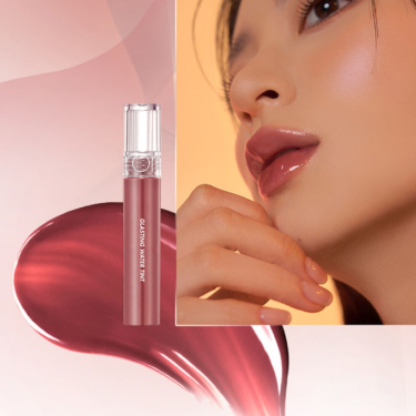 Rom&nd Glasting Water Tint 16 Figrise — Глянцевий тінт для губ в глибокому кольорі троянди/інжиру