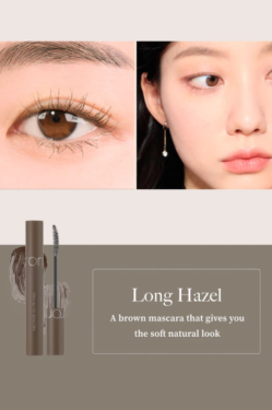 Rom&nd Han All Fix Mascara L03 Long Hazel — Водостійка подовжуюча туш теплого коричневого кольору