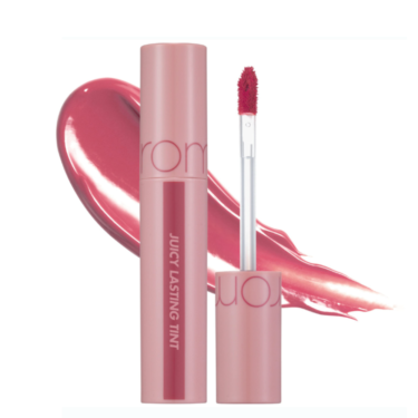 Rom&nd Juicy Lasting Tint 25 Bare Grape — Стійкий глянцевий тінт для губ в світлому виноградно-бежевому (холодний підтон) відтінку