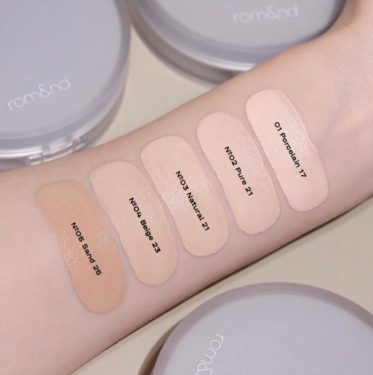 Rom&nd Nu Zero Cushion SPF24 PA++ 05 Sand 25 — Стойкий тональный кушон в теплом бежевом оттенке