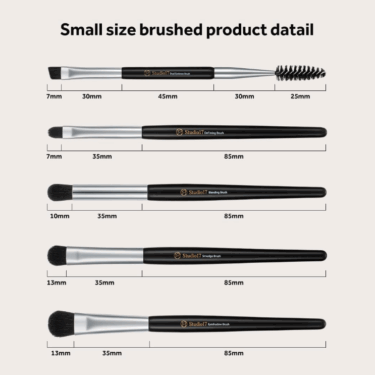 Studio17 Eye Makeup Brush Set — Набір пензлів для макіяжу очей (5 шт)