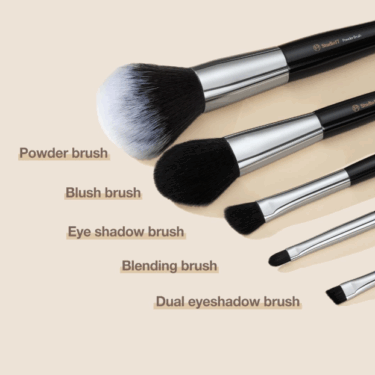 Studio17 Portable Makeup Brush Set — Набір пензлів для макіяжу студійної якості (5 шт)